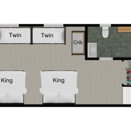Bedroom 8 (above garage)