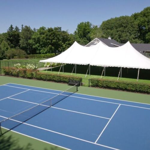 Basketball/Tennis Court & Event Tent